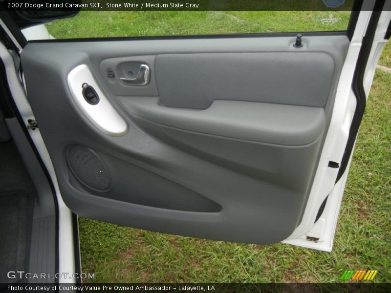 Stone White / Medium Slate Gray 2007 Dodge Grand Caravan SXT