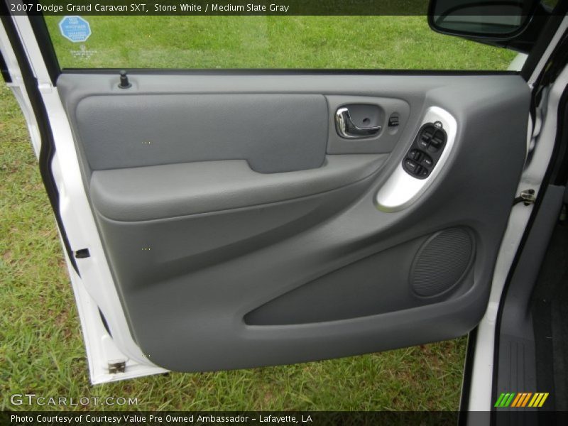 Stone White / Medium Slate Gray 2007 Dodge Grand Caravan SXT