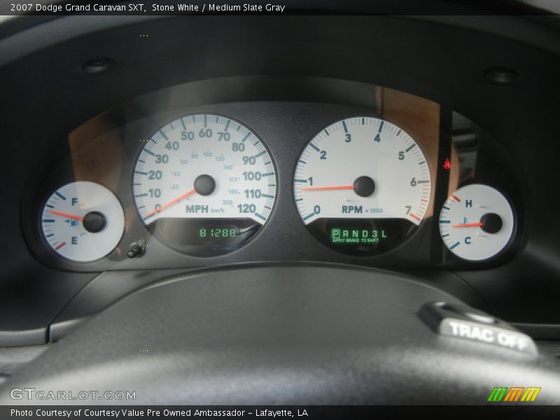 Stone White / Medium Slate Gray 2007 Dodge Grand Caravan SXT