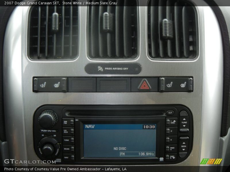 Stone White / Medium Slate Gray 2007 Dodge Grand Caravan SXT