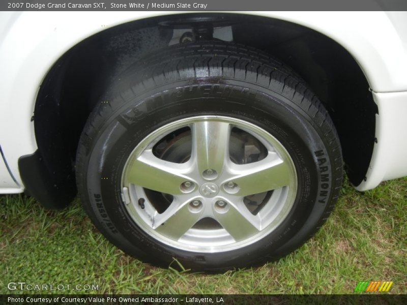Stone White / Medium Slate Gray 2007 Dodge Grand Caravan SXT