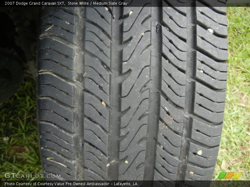 Stone White / Medium Slate Gray 2007 Dodge Grand Caravan SXT