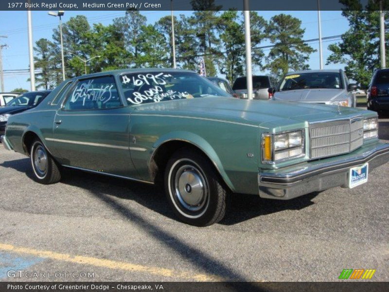 Front 3/4 View of 1977 Regal Coupe