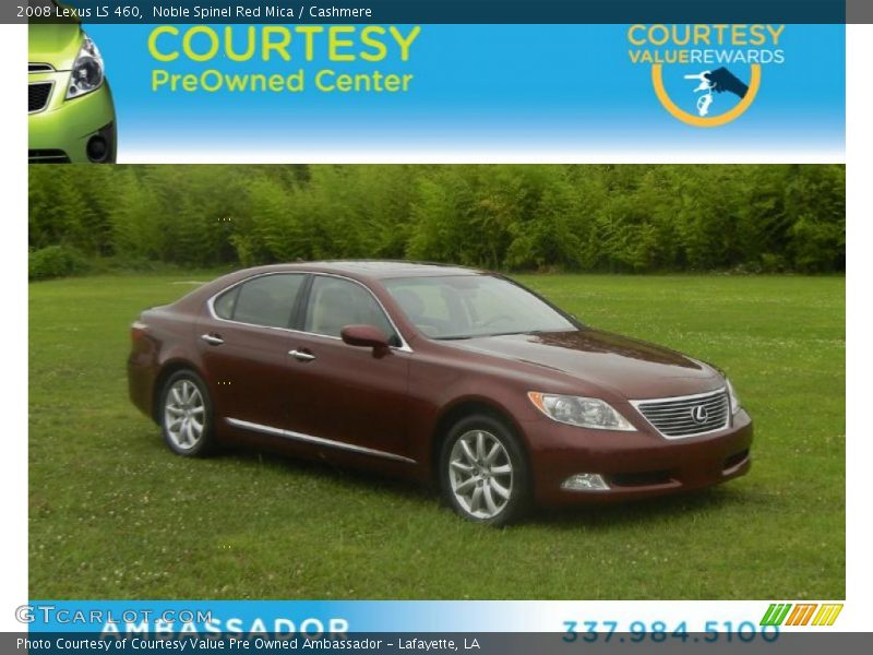 Noble Spinel Red Mica / Cashmere 2008 Lexus LS 460