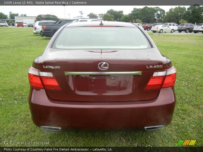 Noble Spinel Red Mica / Cashmere 2008 Lexus LS 460