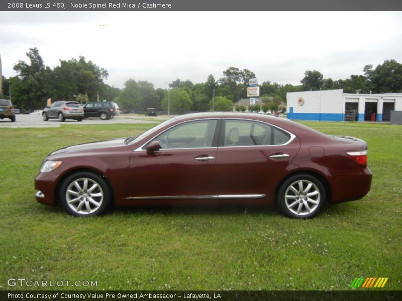 Noble Spinel Red Mica / Cashmere 2008 Lexus LS 460