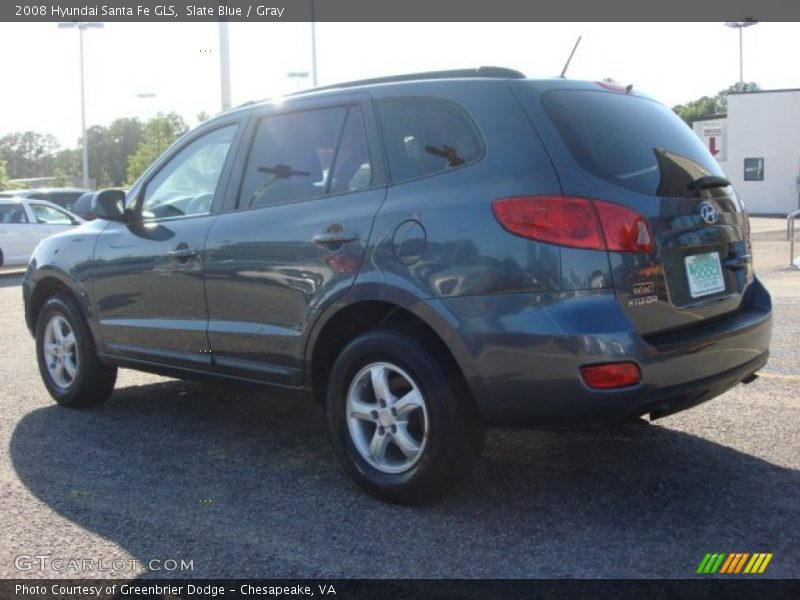 Slate Blue / Gray 2008 Hyundai Santa Fe GLS