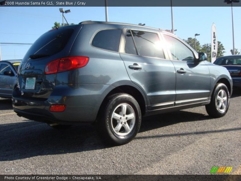 Slate Blue / Gray 2008 Hyundai Santa Fe GLS