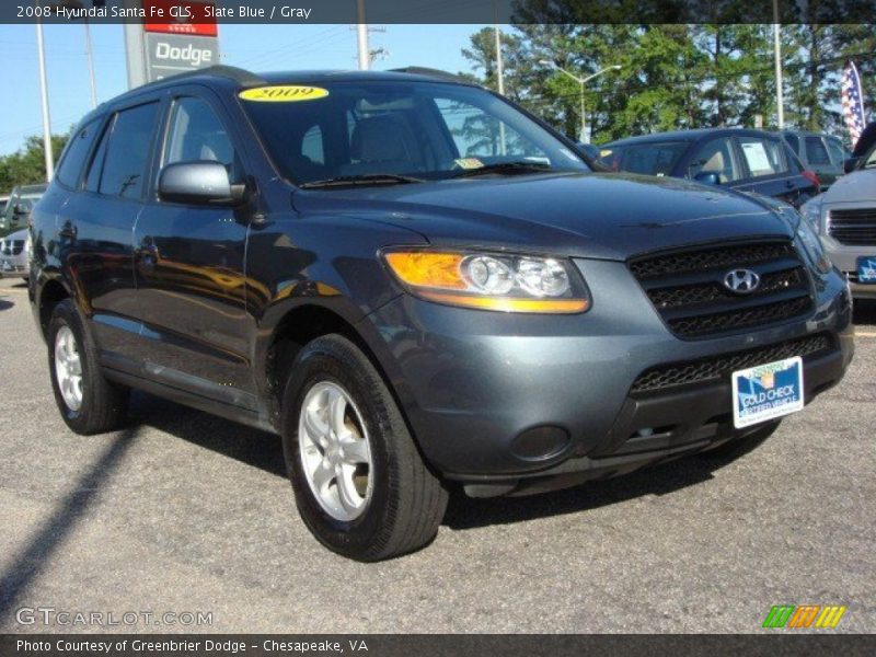 Slate Blue / Gray 2008 Hyundai Santa Fe GLS