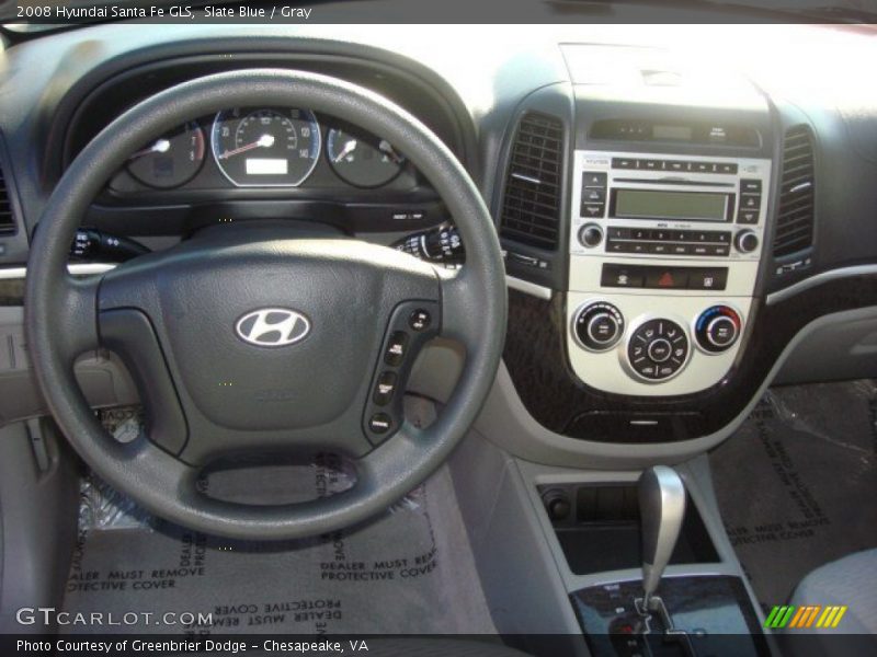 Slate Blue / Gray 2008 Hyundai Santa Fe GLS