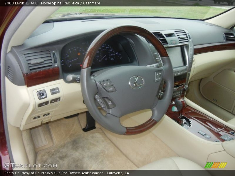 Noble Spinel Red Mica / Cashmere 2008 Lexus LS 460