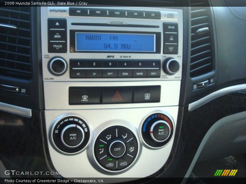 Slate Blue / Gray 2008 Hyundai Santa Fe GLS