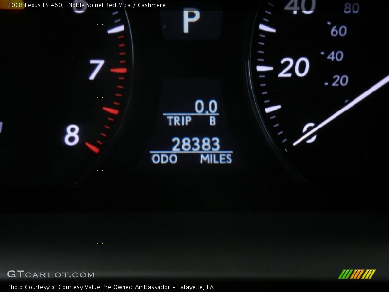 Noble Spinel Red Mica / Cashmere 2008 Lexus LS 460