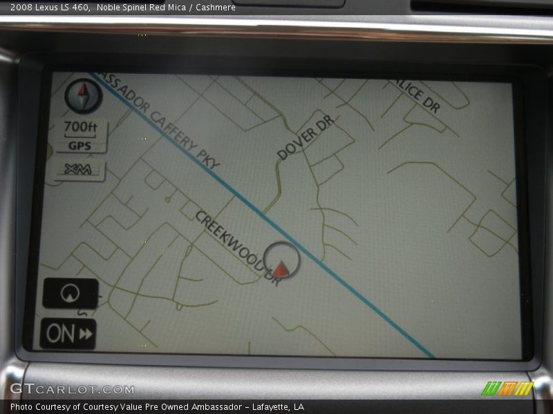 Noble Spinel Red Mica / Cashmere 2008 Lexus LS 460