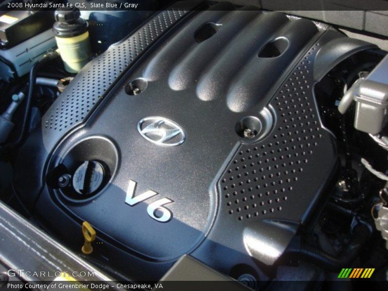 Slate Blue / Gray 2008 Hyundai Santa Fe GLS