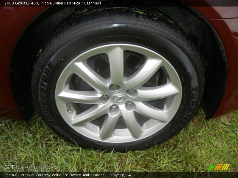 Noble Spinel Red Mica / Cashmere 2008 Lexus LS 460