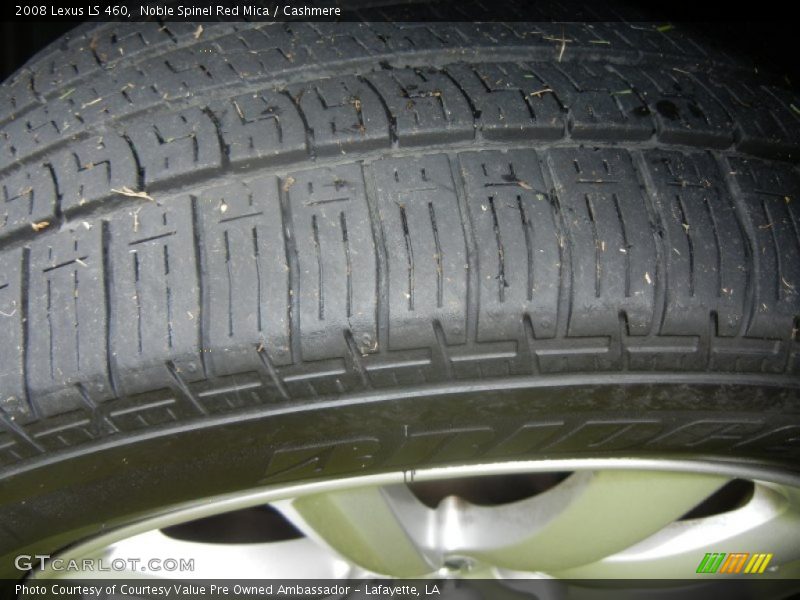 Noble Spinel Red Mica / Cashmere 2008 Lexus LS 460