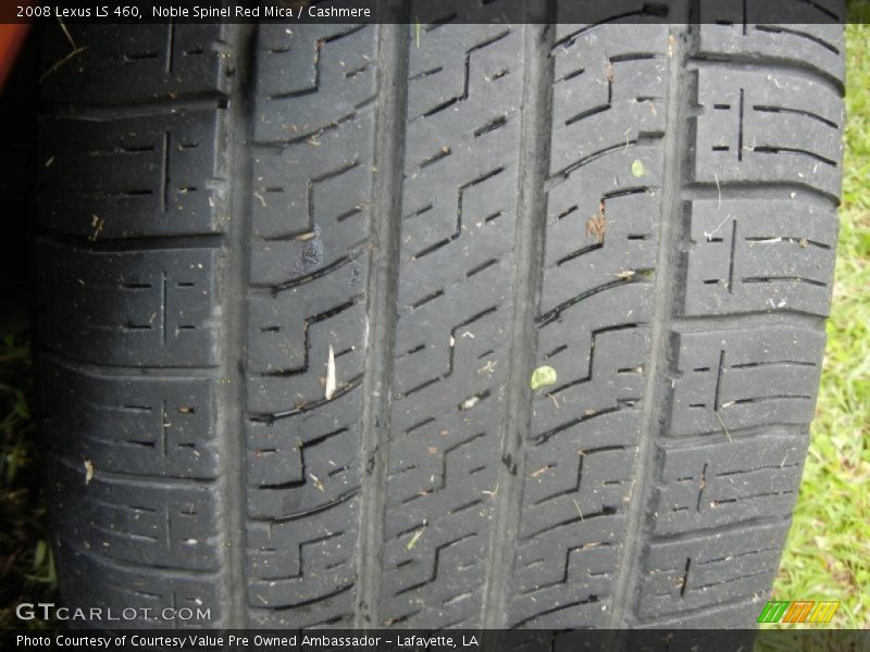 Noble Spinel Red Mica / Cashmere 2008 Lexus LS 460