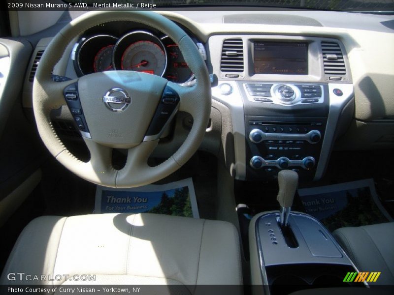 Merlot Metallic / Beige 2009 Nissan Murano S AWD