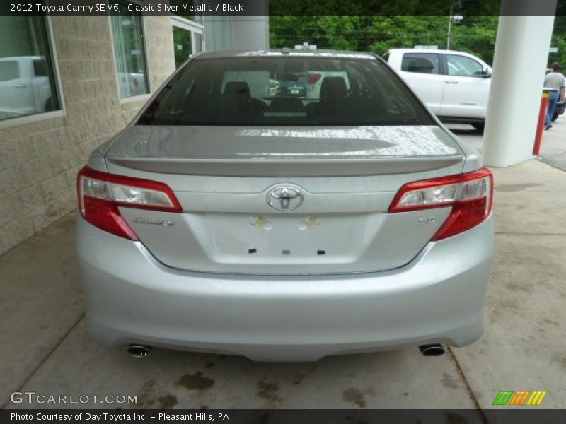 Classic Silver Metallic / Black 2012 Toyota Camry SE V6