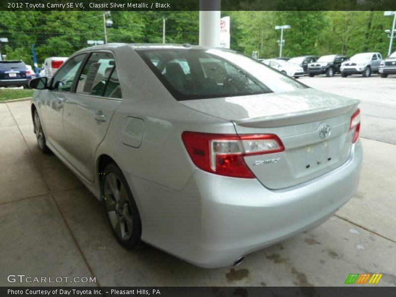 Classic Silver Metallic / Black 2012 Toyota Camry SE V6