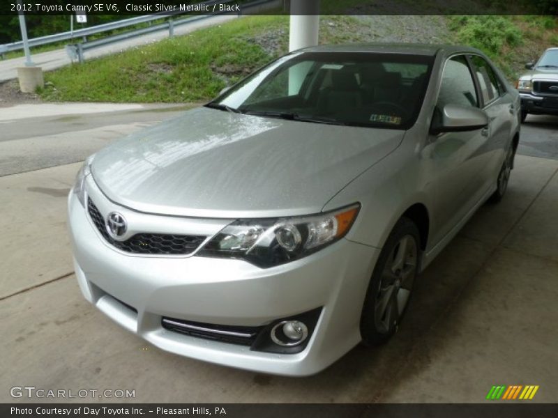 Classic Silver Metallic / Black 2012 Toyota Camry SE V6