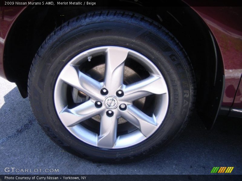 Merlot Metallic / Beige 2009 Nissan Murano S AWD