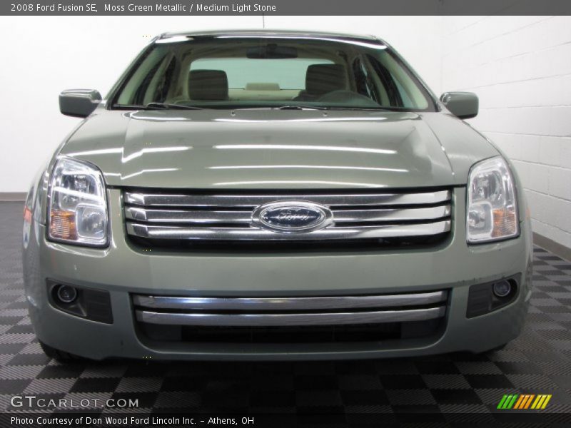 Moss Green Metallic / Medium Light Stone 2008 Ford Fusion SE