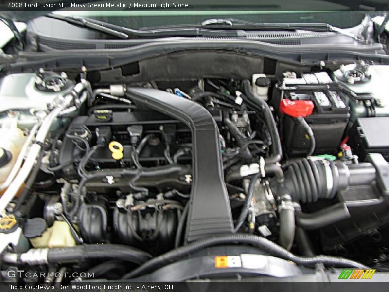 Moss Green Metallic / Medium Light Stone 2008 Ford Fusion SE