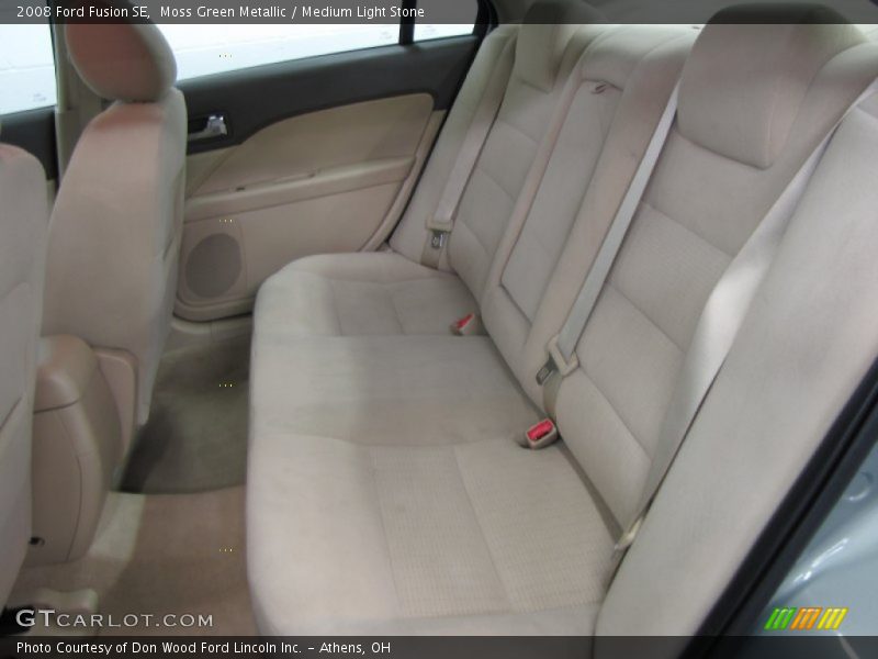 Moss Green Metallic / Medium Light Stone 2008 Ford Fusion SE