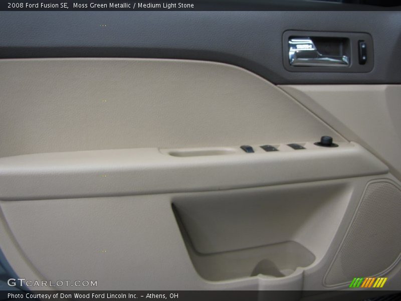 Moss Green Metallic / Medium Light Stone 2008 Ford Fusion SE