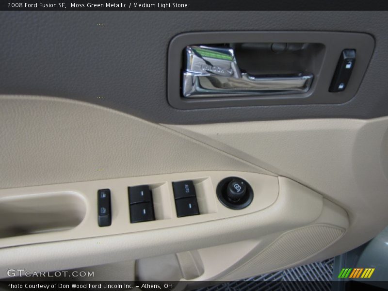 Moss Green Metallic / Medium Light Stone 2008 Ford Fusion SE