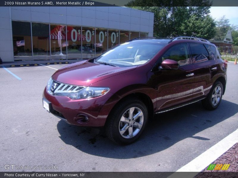 Merlot Metallic / Beige 2009 Nissan Murano S AWD