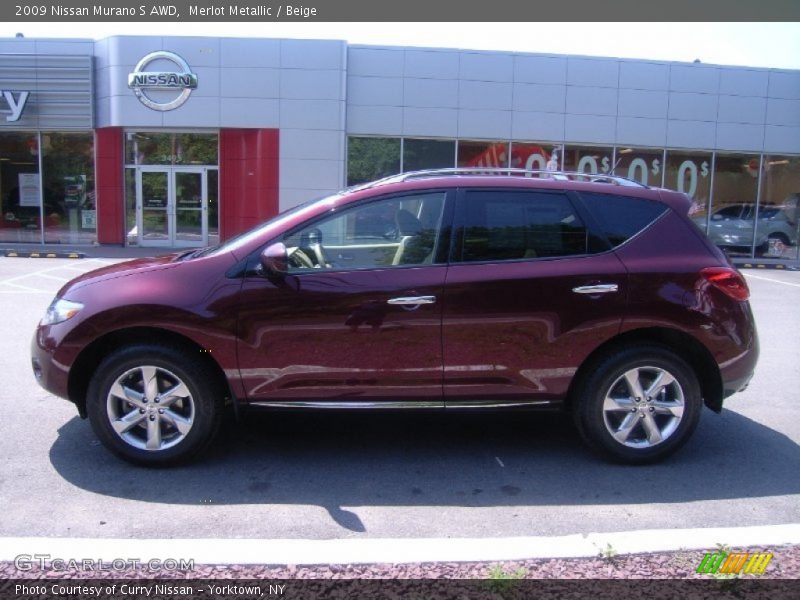 Merlot Metallic / Beige 2009 Nissan Murano S AWD