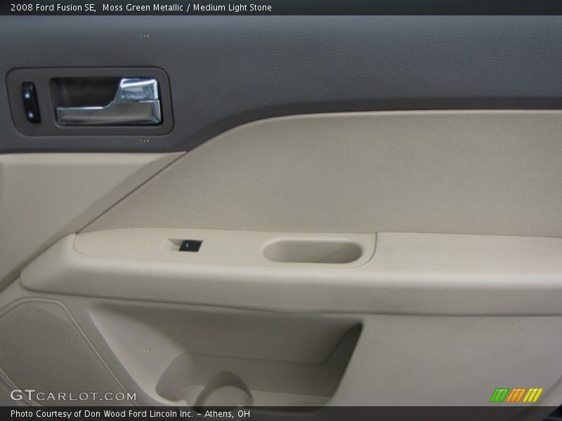 Moss Green Metallic / Medium Light Stone 2008 Ford Fusion SE
