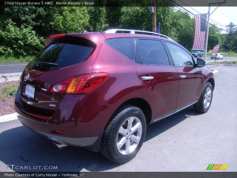 Merlot Metallic / Beige 2009 Nissan Murano S AWD
