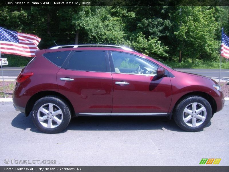 Merlot Metallic / Beige 2009 Nissan Murano S AWD
