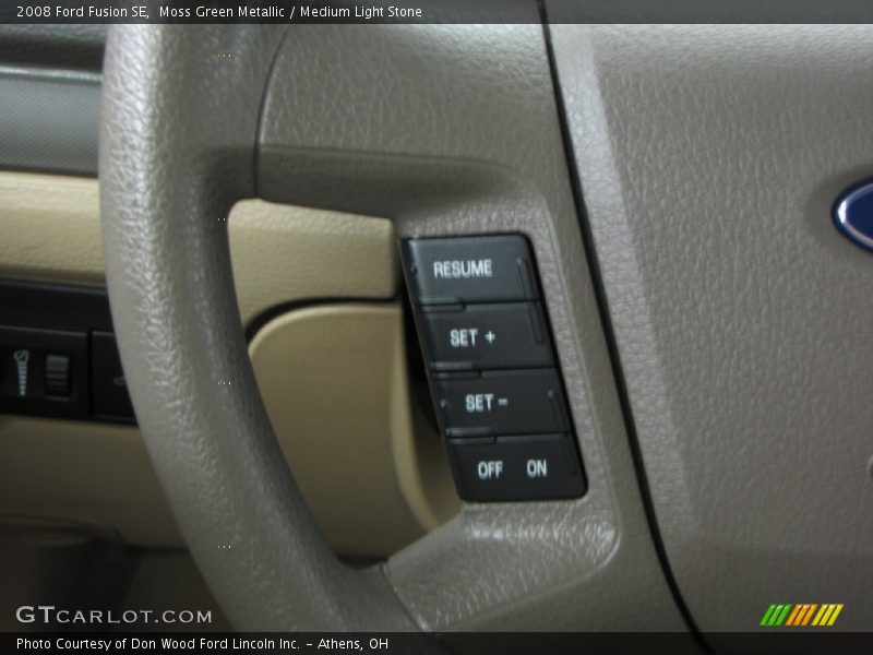 Moss Green Metallic / Medium Light Stone 2008 Ford Fusion SE