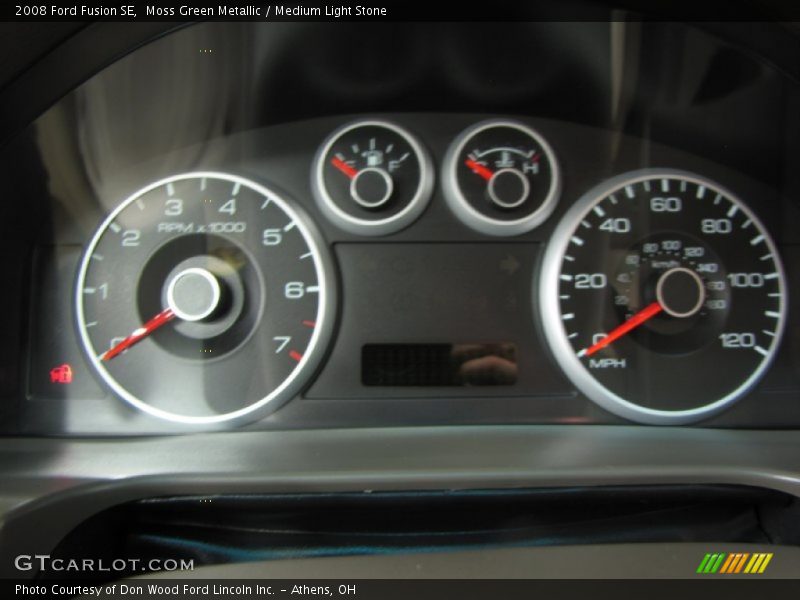 Moss Green Metallic / Medium Light Stone 2008 Ford Fusion SE