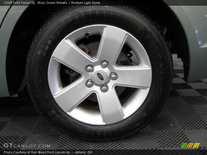 Moss Green Metallic / Medium Light Stone 2008 Ford Fusion SE