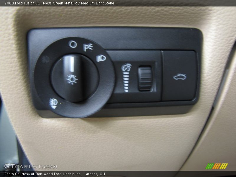 Moss Green Metallic / Medium Light Stone 2008 Ford Fusion SE