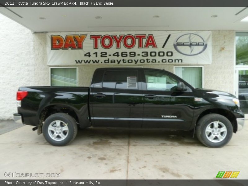 Black / Sand Beige 2012 Toyota Tundra SR5 CrewMax 4x4
