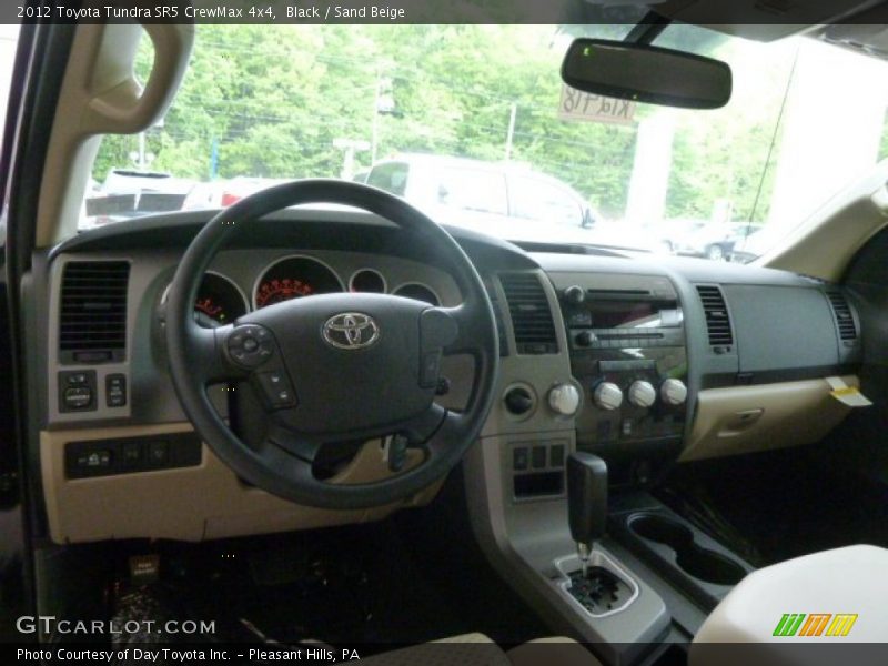 Black / Sand Beige 2012 Toyota Tundra SR5 CrewMax 4x4