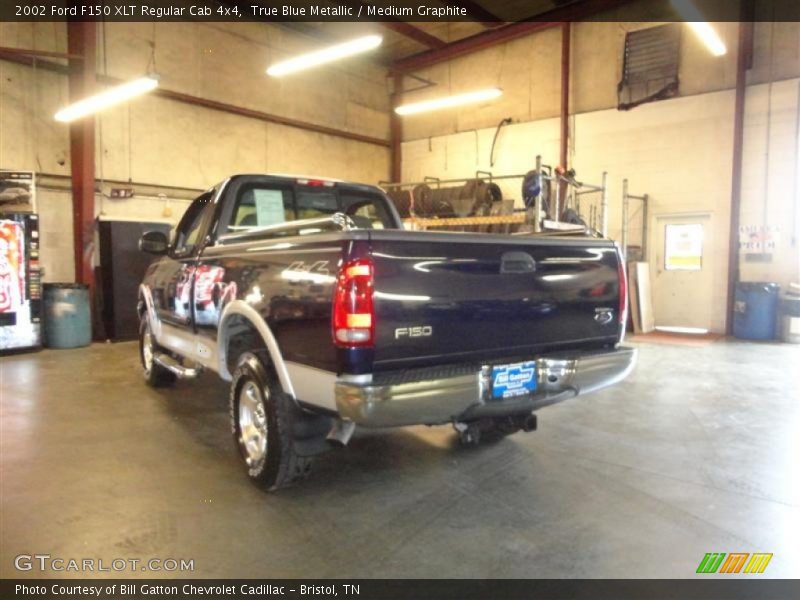 True Blue Metallic / Medium Graphite 2002 Ford F150 XLT Regular Cab 4x4