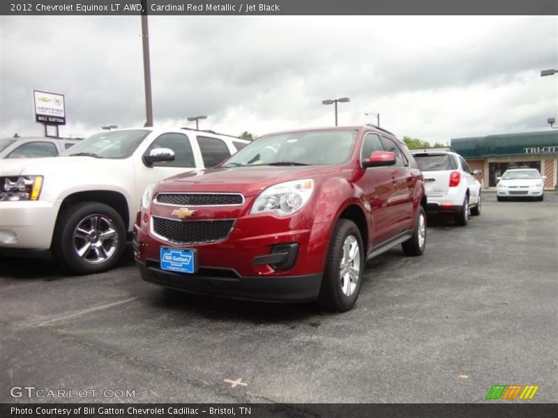 Cardinal Red Metallic / Jet Black 2012 Chevrolet Equinox LT AWD
