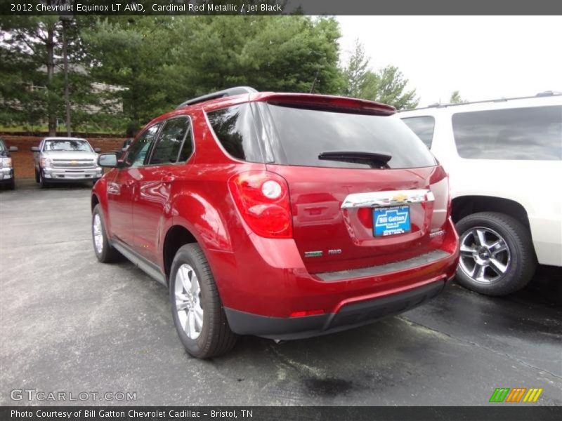 Cardinal Red Metallic / Jet Black 2012 Chevrolet Equinox LT AWD