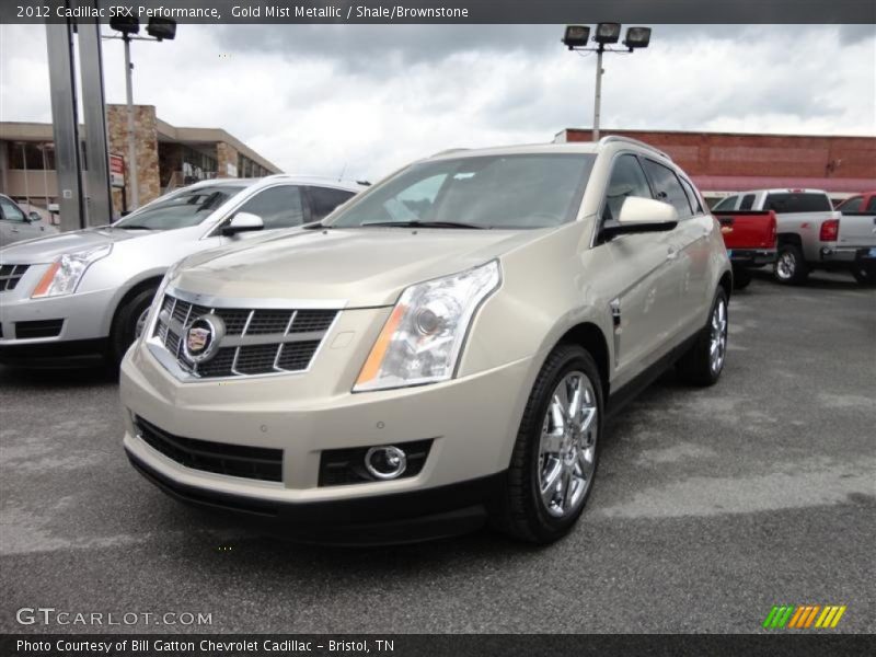 Gold Mist Metallic / Shale/Brownstone 2012 Cadillac SRX Performance