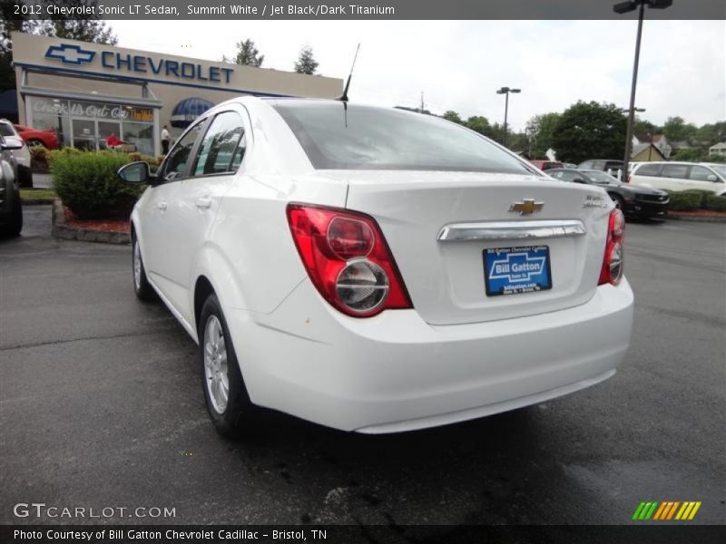 Summit White / Jet Black/Dark Titanium 2012 Chevrolet Sonic LT Sedan