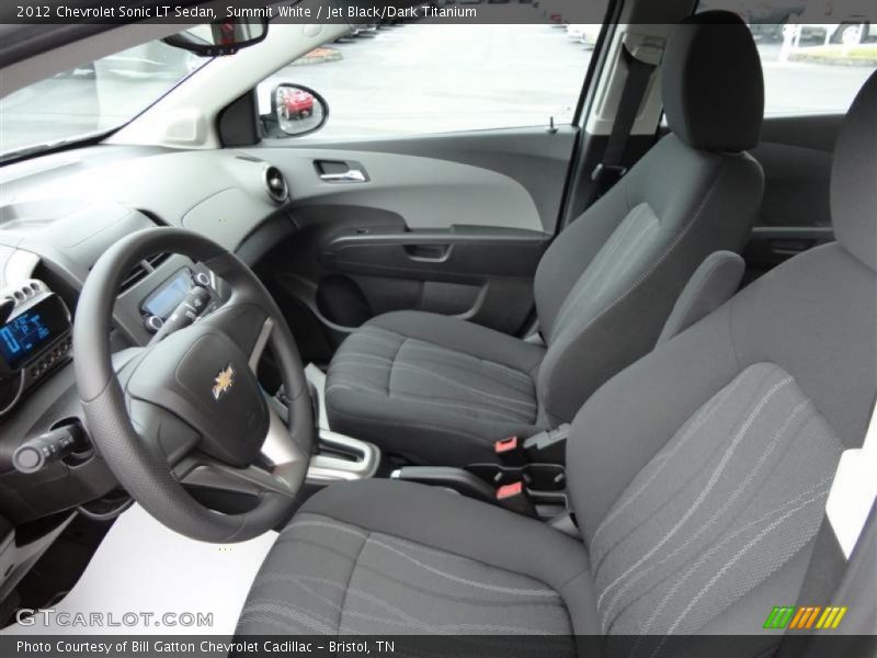 Summit White / Jet Black/Dark Titanium 2012 Chevrolet Sonic LT Sedan