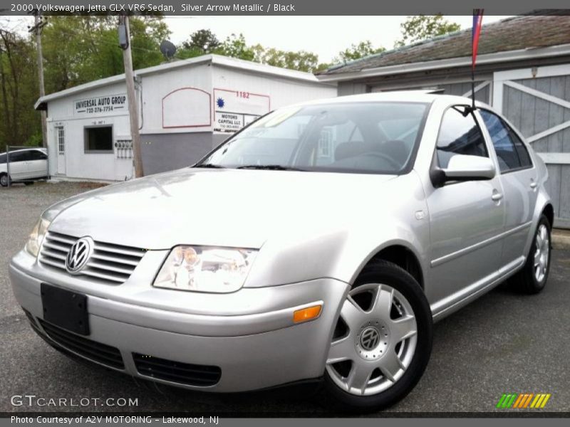 Silver Arrow Metallic / Black 2000 Volkswagen Jetta GLX VR6 Sedan